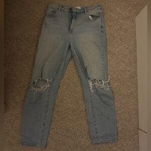 Distressed jeans